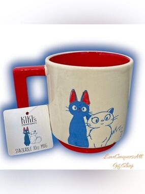 Studio Ghibli Kiki's Delivery Service Jiji & Lily Mug